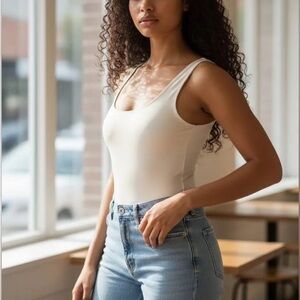 Women's Cream Bodysuit